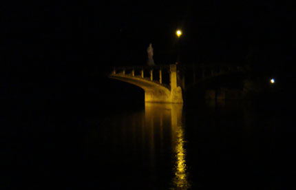 Isar bei Nacht