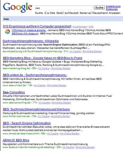 Keywords in der Domain