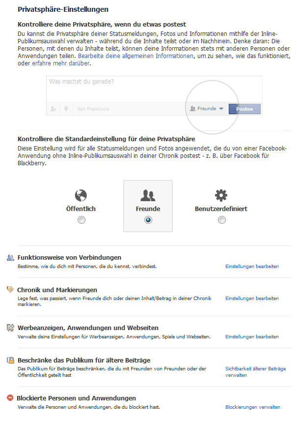 facebook kontoeinstellungen privatsphäre