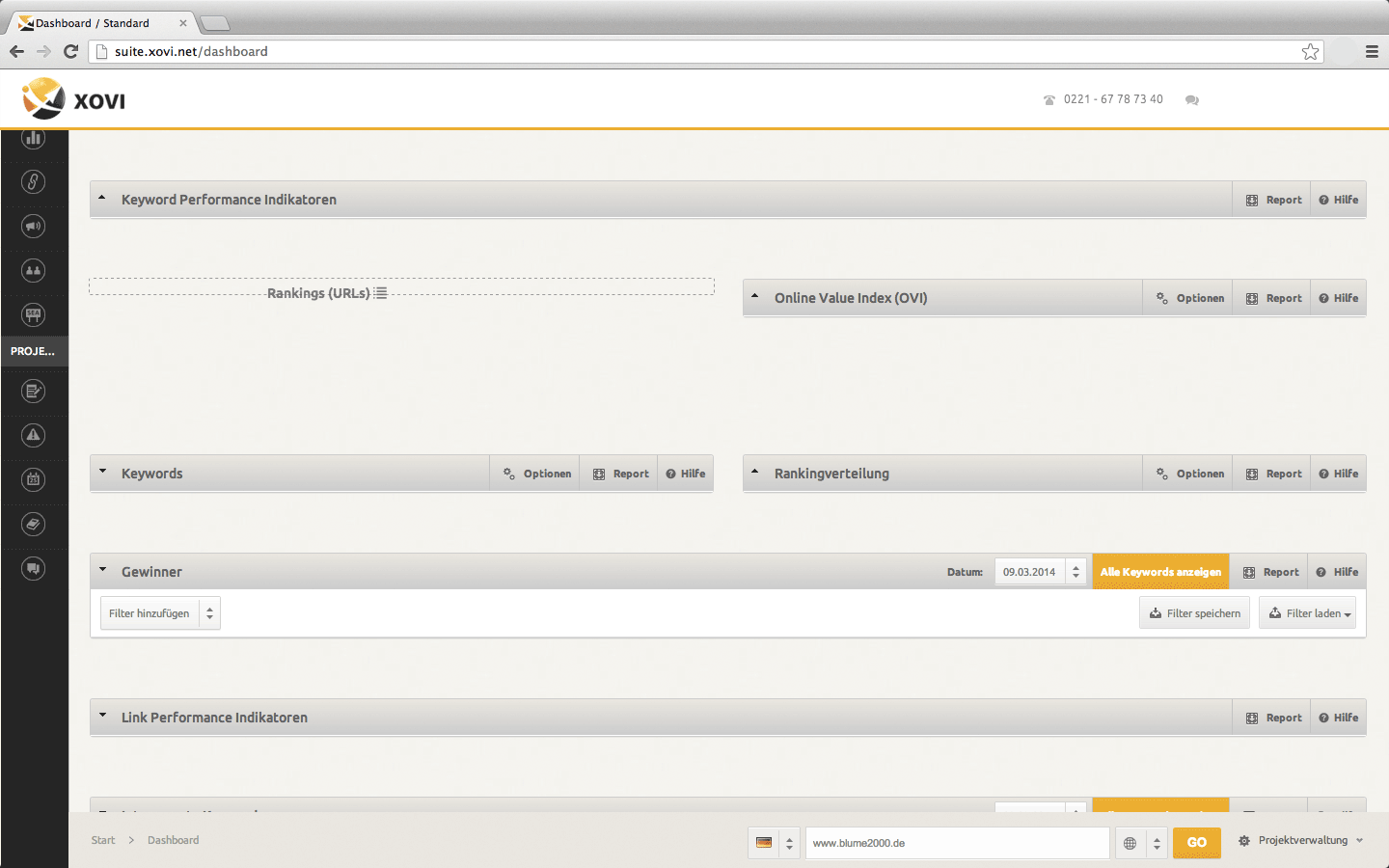 xovi v3 dashboard