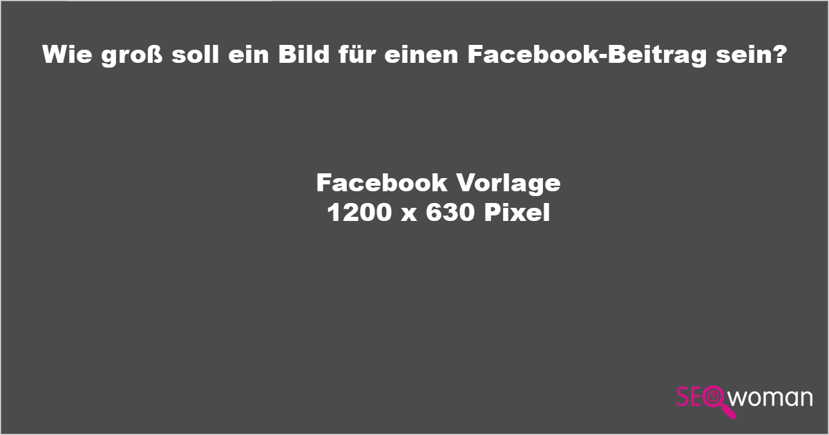 Facebook Bildergröße