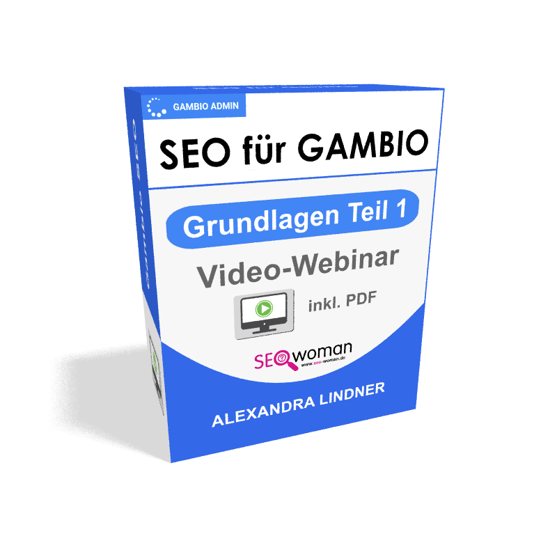 Gambio SEO-Grundlagen Teil 1 Webinar