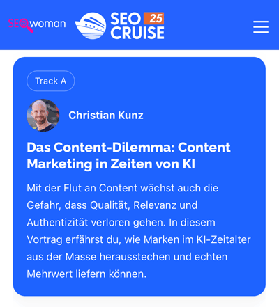 SEOcruise Programm: Christian Kunz SEOcruise Programm: Christian Kunz