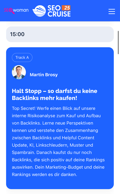 SEOcruise Programm: Martin Brosy SEOcruise Programm: Martin Brosy