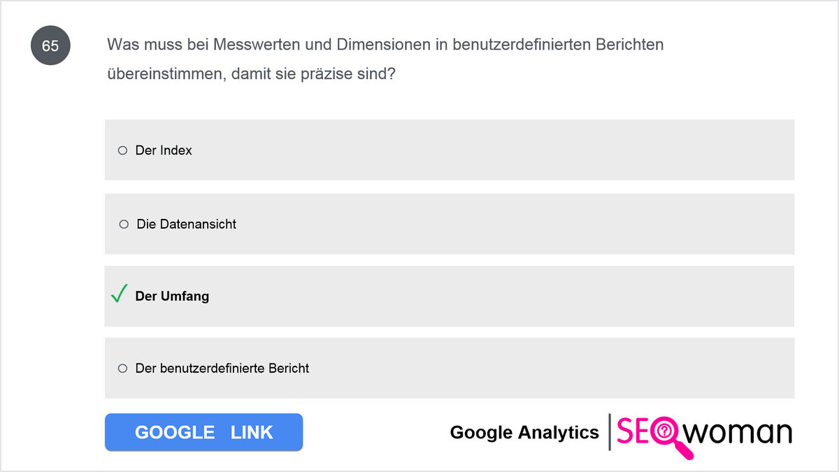 Was muss bei Messwerten und Dimensionen in benutzerdefinierten Berichten übereinstimmen, damit sie präzise sind?
