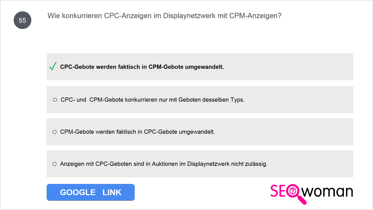 Wie konkurrieren CPC-Anzeigen im Displaynetzwerk mit CPM-Anzeigen?