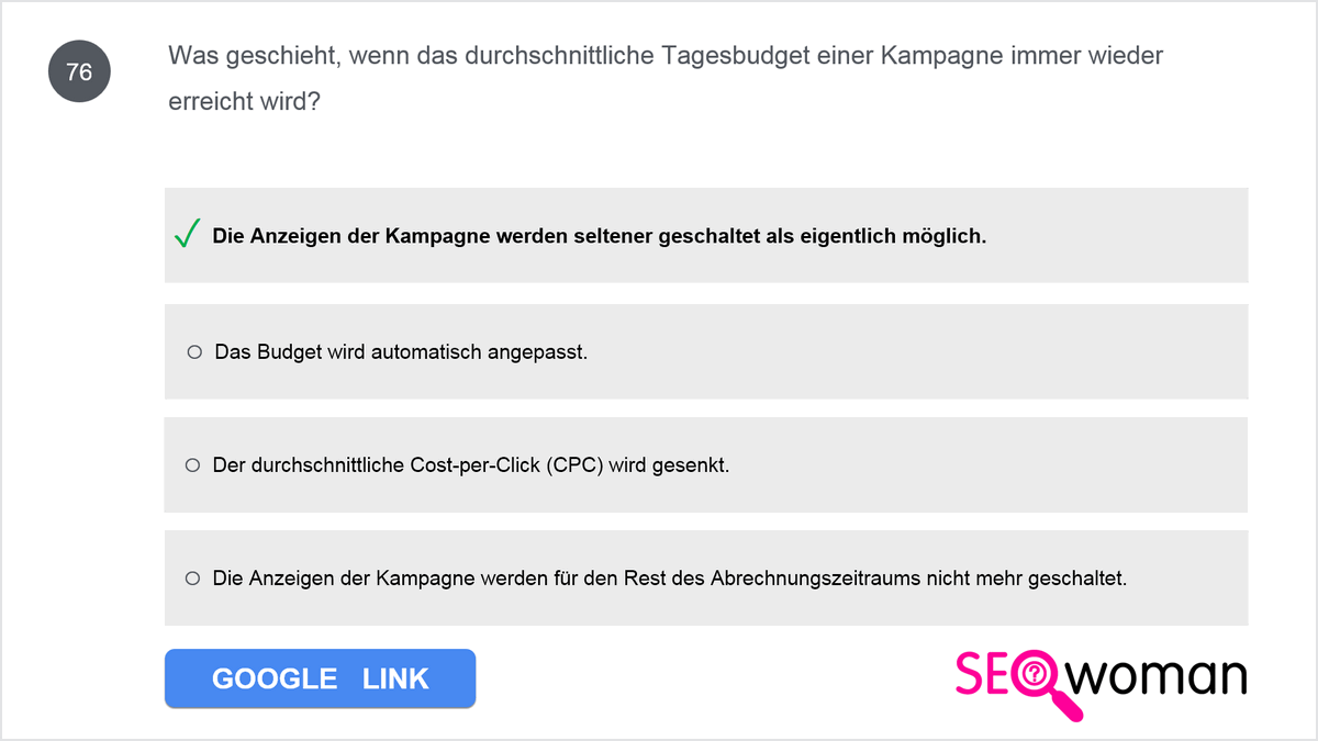 Was geschieht, wenn das durchschnittliche Tagesbudget einer Kampagne immer wieder erreicht wird?