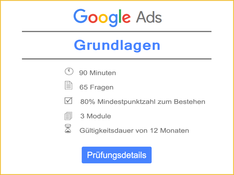 Google Ads Grundlagen Quiz