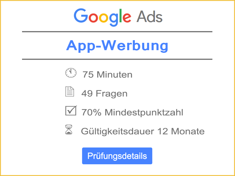 Google Ads App-Werbung Prüfung