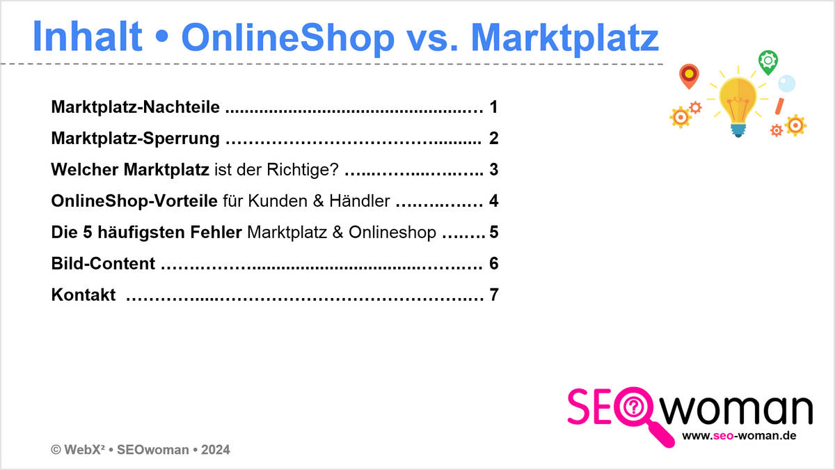 Onlineshop vs Marktplatz
