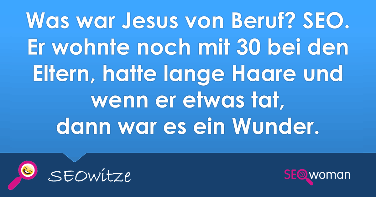 SEO-Witze » Jesus