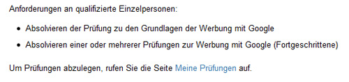 google certified partner anforderungen